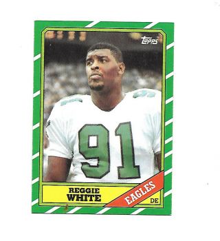 1986 Topps Football 275 Reggie White Rc Nrmint/mint Condtion