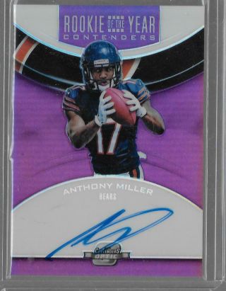 Anthony Miller 2018 Contenders Optic Purple Rookie Of The Year Rc Auto 60/99
