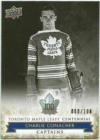2017 Upper Deck Toronto Maple Leafs Centennial Gold Charlie Conacher 101 60/100