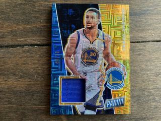 Stephen Curry 2017 - 18 Panini The National Infinite Game Jersey Patch D /10