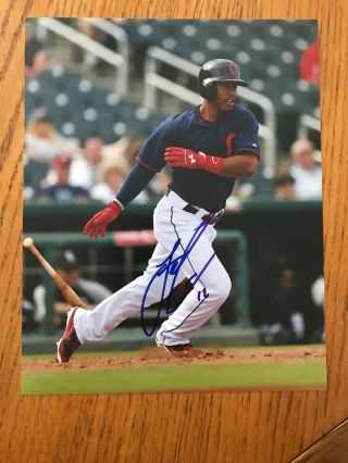 Francisco Lindor Cleveland Indians Star Authentic Signed Autographed 8x10 Photo