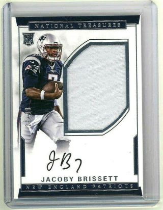 Jacoby Brissett 2016 National Treasures Rpa Rookie Rc Auto Jersey Patch Sp 29/99