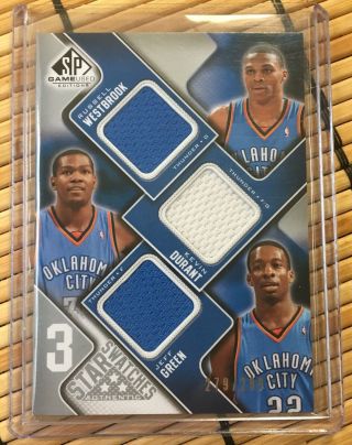 Kevin Durant Russell Westbrook & Green Ud Sp Game - 3 - Star Swatches Triple D