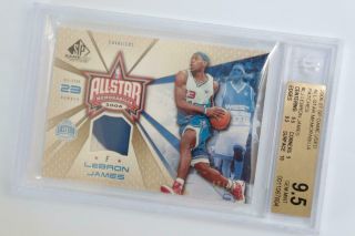 Lebron James 2006 - 07 Sp Game All - Star Memorabilia Card Bgs 9.  5 Aslj 16/25