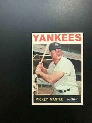 1964 Topps 50 Mickey Mantle Ex Cond Well Centered
