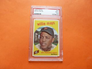 Willie Mays,  1959 Topps 50,  Psa 5.  5 Ex,  Nicely Centered,  San Francisco Giants