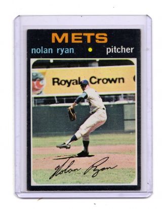 1971 Topps York Mets Nolan Ryan 4th Year Card 513 Great Centering