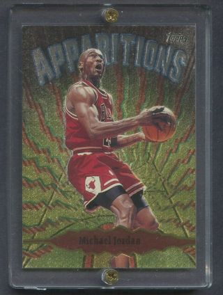1998 - 99 Topps Apparitions Michael Jordan Chicago Bulls Hof