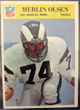 1966 Philadelphia,  102,  Hof Merlin Olsen,  Los Angeles Rams,  Ready For Psa