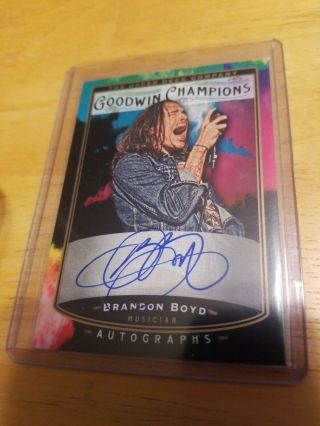 2019 Ud Goodwin Champions Brandon Boyd Of (incubus) Splash Of Color Auto Ssp