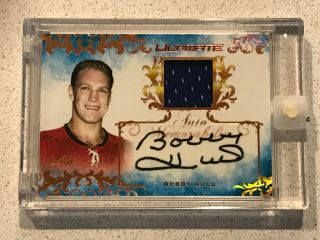 2018 - 19 Leaf Ultimate Game Jersey Auto Bobby Hull 15/15 Ebay 1/1