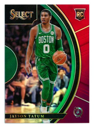 2017 - 18 Panini Select Jayson Tatum Rc Red Refractor Parallel Celtics 178/199