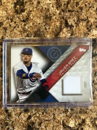 2018 Topps Major League Material Card Jersey Relic Javy Baez Chicago Cubs