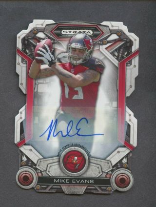 2014 Topps Strata Die - Cut Mike Evans Signed Auto Tampa Bay Buccaneers