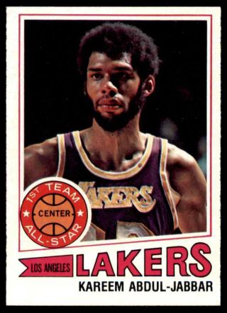 1977 - 78 Topps Basketball Kareem Abdul - Jabbar 1 Well Centered Bkr3q1