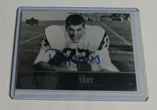 R17,  522 - Ron Yary - 2011 Ud College Legends - Autograph - Usc -