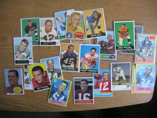 23 Vintage Vg - Nm,  1960 - 67 Topps Football Cards Most Dallas Cowboys