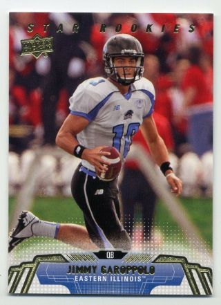 2014 Upper Deck Jimmy Garoppolo Rookie Card Rc 62 Eastern Illinois Panthers 49er