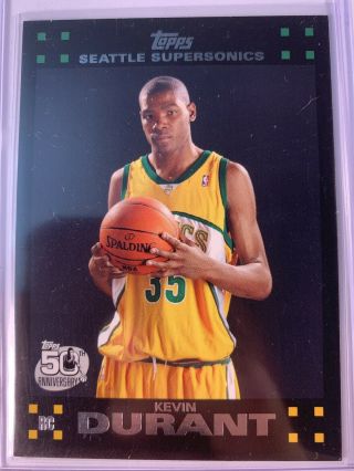 Kevin Durant 07/08 Topps Rc Rookie 112