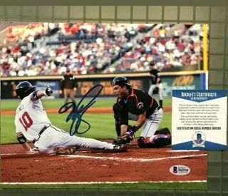 Bas Bgs Mike Piazza Signed 8x10 Baseball Photo Beckett Authentic Mets Hof