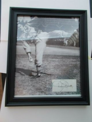 8 " X 10 " Picture Of Dizzy Dean (h.  O.  F. ) Baseball Star Picture With Cut Auto