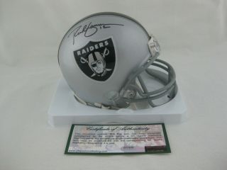 Rich Gannon Signed/autographed Oakland Raiders Riddell Mini Helmet - Gtsm