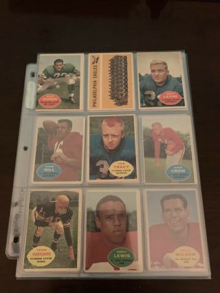 1960 Topps Football Card Starter Set 88/132 Cards With Stars Hornung 3