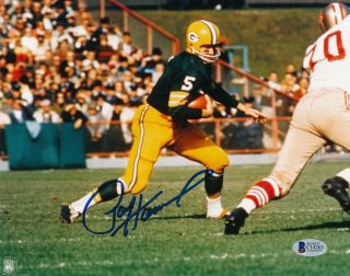 Paul Hornung Hof 1986 Packers Signed Auto 8x10 Photo Sb I Champs Bas Auth