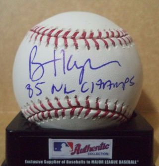 Brian Harper 85 Nl Champs Cardinals Signed Autographed Romlb M.  L Baseball W/coa