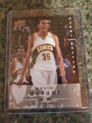 2007 Upper Deck Kevin Durant Card 177