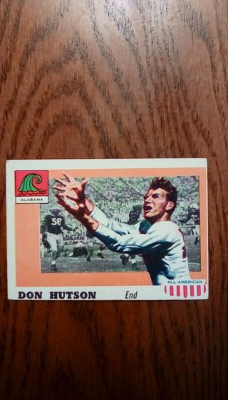 1955 Topps All American 97 Don Hutson Alabama,  Rookie Card,  Vg, .