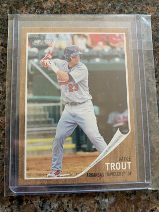 Mike Trout 2011 Topps Heritage Minor League 44 Angels Rc Rookie