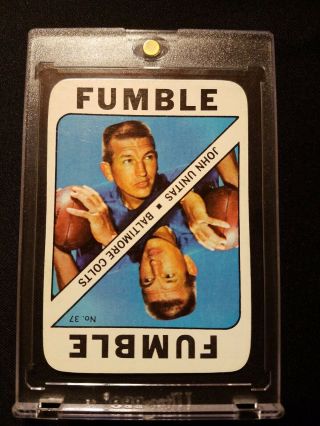 1971 Topps Playing Card John Johnny Unitas Baltimore Colts