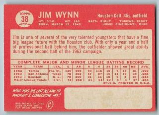 1964 JIM WYNN - Topps 