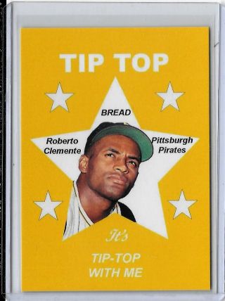 Roberto Clemente Tip Top Bread Advertising Baseball Card