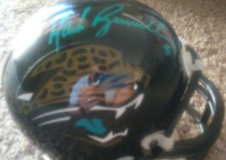 Mark Brunell Autographed Mini Helmet /display Case / Name Plate / C.  O.  A.