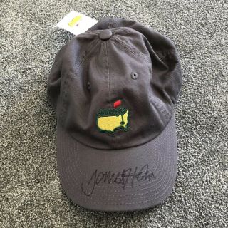 Grey Masters Golf Hat Signed By James Hahn