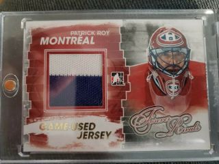2012/13 In The Game Forever Rivals Game Jersey Patrick Roy Gold Version