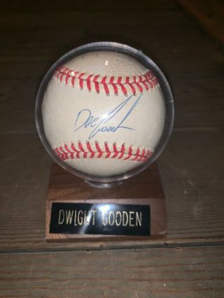 Dwight Doc Gooden Signed Autographed Official National League Baseball Mets