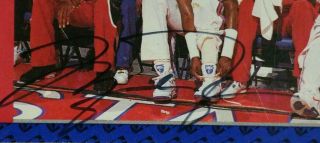 Michael Jordan/Patrick Ewing 1991 All - Star Dual hand signed Autograph Card w/COA 2
