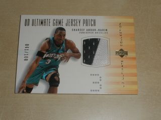 2001 - 02 Upper Deck Ud Ultimate Game Jersey Patch Shareef Abdur Rahim 061/100