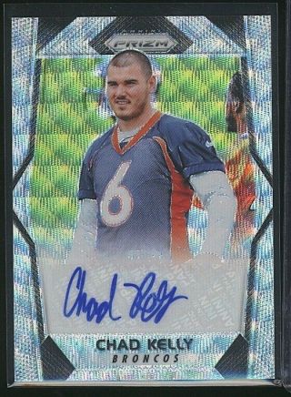 2017 Prizm Chad Kelly Auto/autograph Rc/rookie Green Silver /149 Broncos