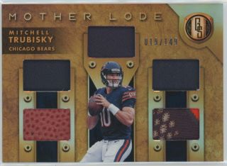 Mitchell Trubisky 2019 Gold Standard Mother Lode 5 Relic 19/149 Bears Dms