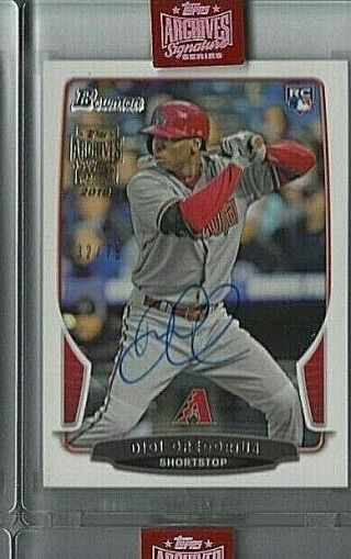 2019 Topps Archives Didi Gregorius Bowman Rookie On Card Auto 32/75