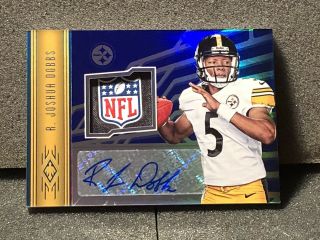 1/1 R.  Joshua Dobbs 2017 Phoenix Autograph Nfl Shield Tag Auto Rookie Steelers