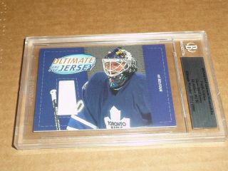 2003/04 Bap Ultimate Memorabilia Ed Belfour Game Jersey Maple Leafs /50