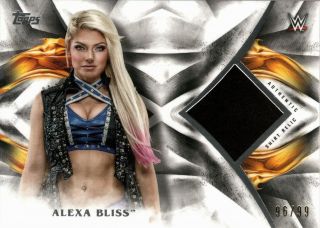 Alexa Bliss 2019 Topps Undisputed Wrestling Shirt Relic Sp 96/99 Wwe