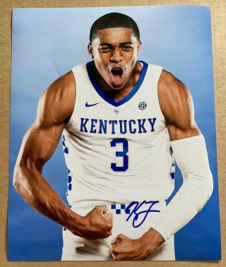Keldon Johnson Signed Autographed Kentucky Wildcats 8x10 Photo (1)