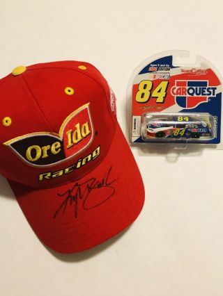 Kyle Busch Autographed Ore - Ida Racing Hat And 1:64 2004 Carquest 84 Diecast Car