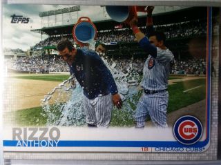 2019 Topps Series 2 Anthony Rizzo Ssp Short Print 596